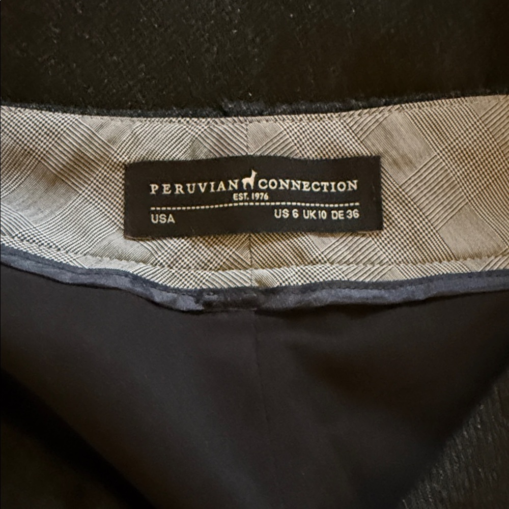 Peruvian Connection Wool Blend Herringbone Straig… - image 3